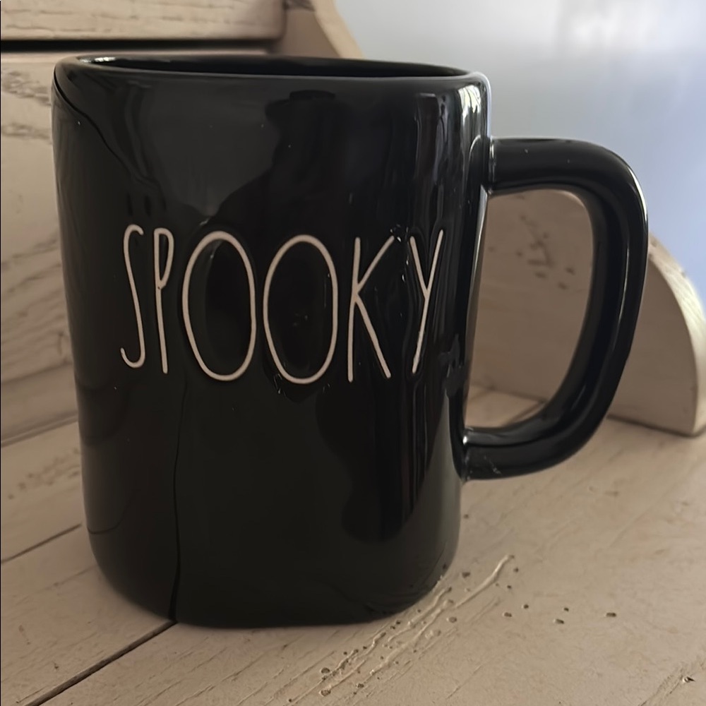 Rae Dunn Black Ceramic Dining Mugs